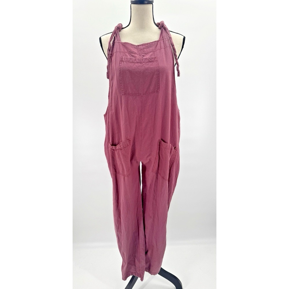 East Meets West Womens L XL Cotton Overalls Painter Boho Hippie Festival Utility